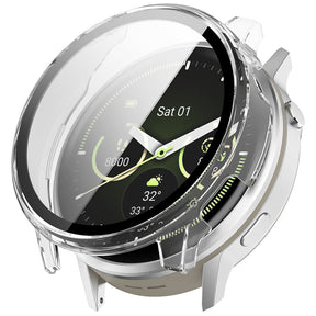 Folie de protectie smartwatch Techsuit Defense360 Pro + Screen Protector compatibil cu Garmin Venu 4 45mm, Transparent