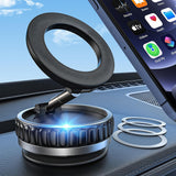 Suport Techsuit Premium VacuumGripX (S15), for Dashboard, Magnetic, N55, 360° Adjustable, Foldable, Negru