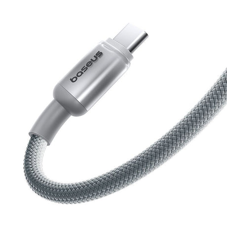 Cablu Baseus Discolor (E0420703), USB-C to USB-C, 100W, 2m, Argintiu