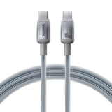 Cablu Baseus Discolor (E0420703), USB-C to USB-C, 100W, 2m, Argintiu