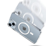 Husa de protectie PanzerGlass® HardCase White MagSafe Series compatibil cu iPhone 16 Pro, Transparent