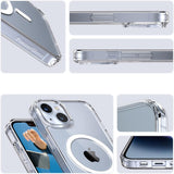 Husa de protectie PanzerGlass® HardCase White MagSafe Series compatibil cu iPhone 16 Pro, Transparent