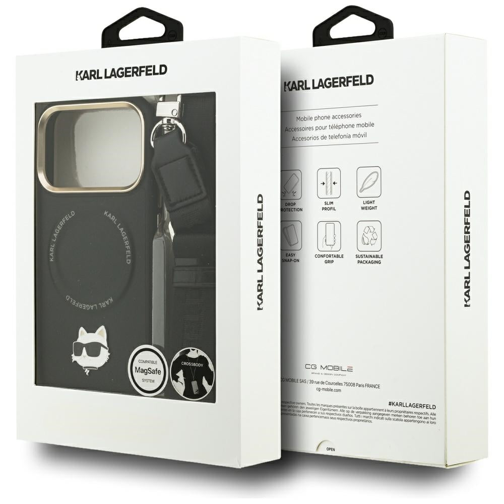 Husa de protectie Karl Lagerfeld compatibil cu iPhone 17 Pro Max, Negru