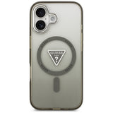Husa de protectie Guess IML Gradient Triangle Logo MagSafe (GUHMP17SHGTMLCGA) compatibil cu iPhone 17, Kaki