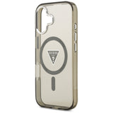 Husa de protectie Guess IML Gradient Triangle Logo MagSafe (GUHMP17SHGTMLCGA) compatibil cu iPhone 17, Kaki