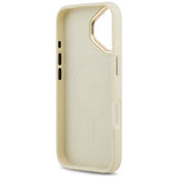 Husa de protectie Guess Peony Hot Stamp MagSafe (GUHMP17SPSAMSECE) compatibil cu iPhone 17, Bej
