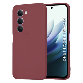 Husa de protectie Techsuit SoftFlex compatibil cu Xiaomi Redmi 15 4G / Redmi 15 5G, Plum Red