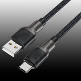 Cablu Acefast (C10-04), Fast Charging, USB to Type-C, 3A, 25.000 Bends, Durable Silicone, 1.2m, Negru