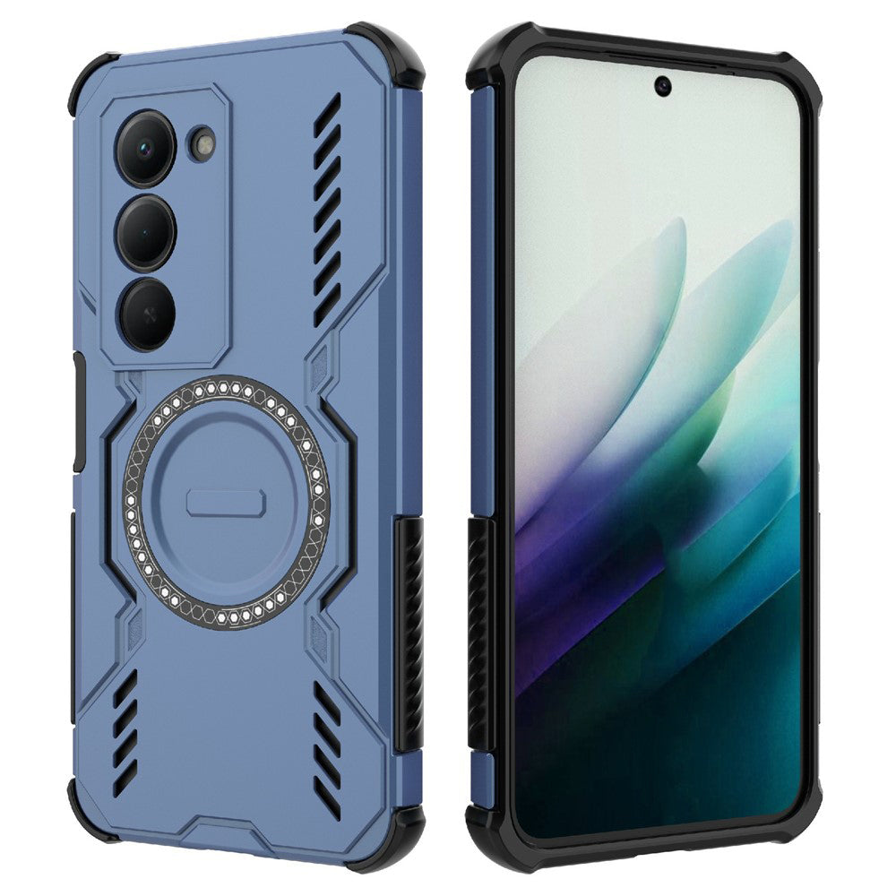 Husa de protectie Techsuit ArmorMag compatibil cu Xiaomi Redmi 15 4G / Redmi 15 5G, Albastru