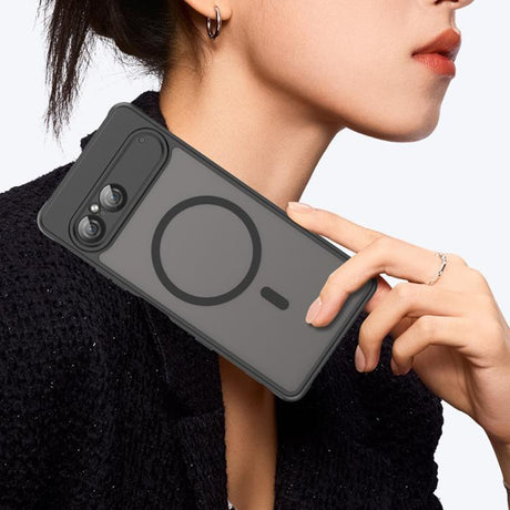 Husa de protectie Techsuit HaloFrost II MagSafe compatibil cu Sony Xperia 10 VII, Negru