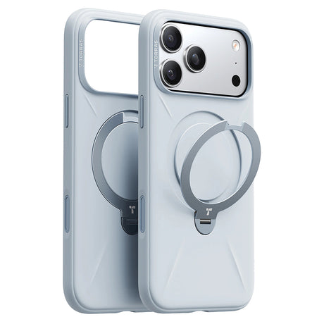 Husa de protectie Torras QPRO Silicone Series compatibil cu iPhone 17 Pro Max, Albastru Pastel