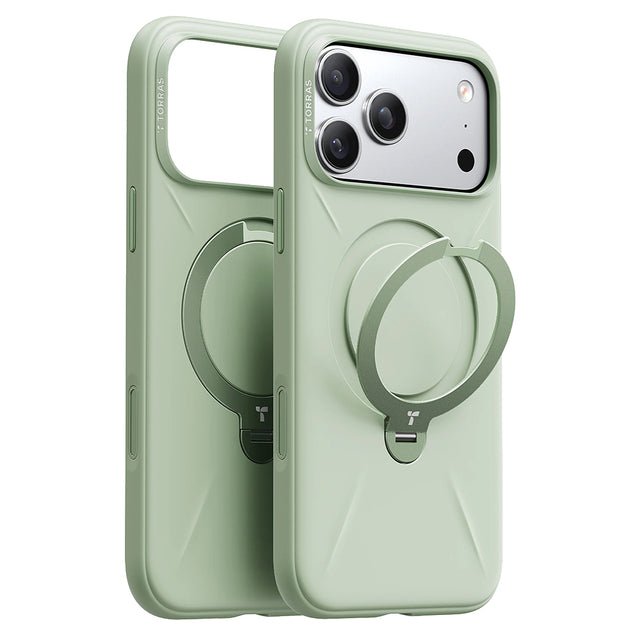 Husa de protectie Torras QPRO Silicone Series compatibil cu iPhone 17 Pro Max, Matcha Green
