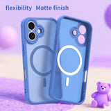 Husa de protectie Techsuit HaloFrost II MagSafe compatibil cu iPhone 17, Albastru Cer