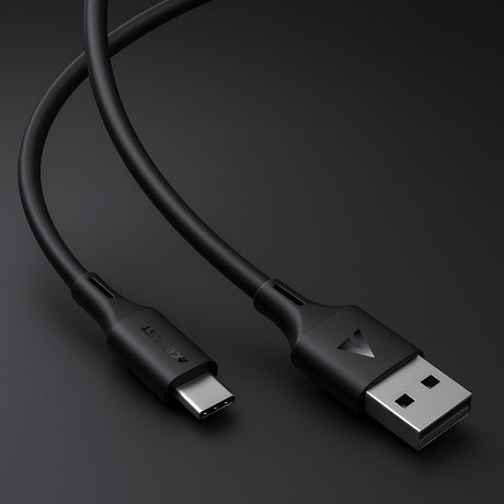 Cablu Acefast (C17-04), USB-C, 3A, 1.2m, Negru