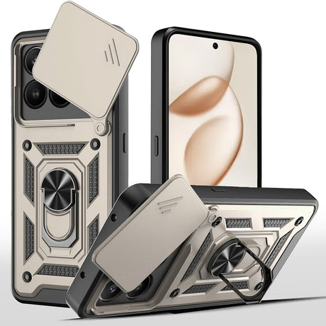 Husa de protectie Techsuit CamShield Series compatibil cu Honor 400 Smart 5G / 400 Smart 4G / X7d 4G, Auriu