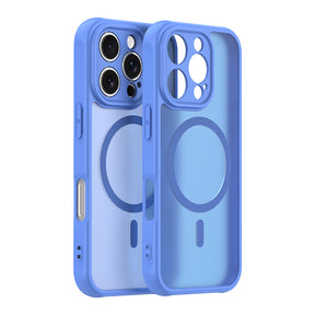 Husa de protectie Techsuit HaloFrost II MagSafe compatibil cu iPhone 16 Pro, Albastru Cer