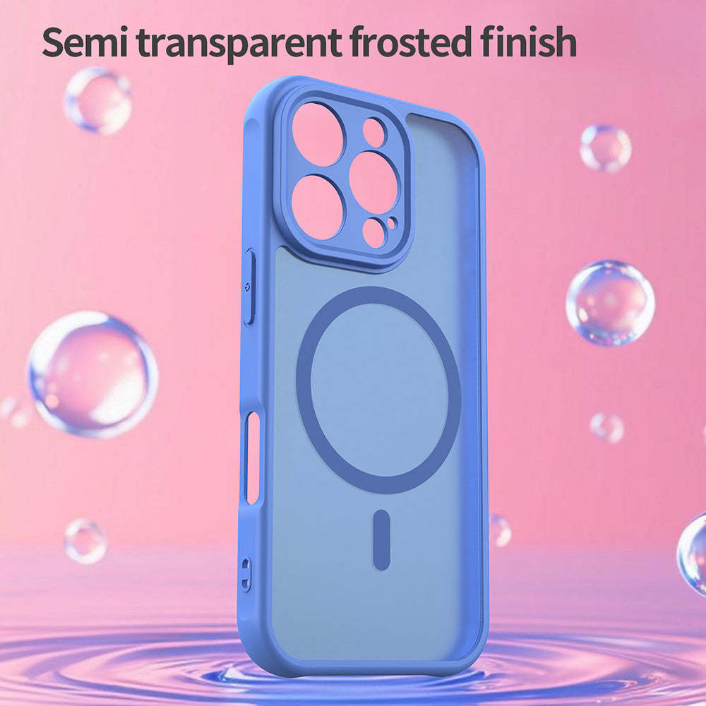 Husa de protectie Techsuit HaloFrost II MagSafe compatibil cu iPhone 16 Pro, Albastru Cer