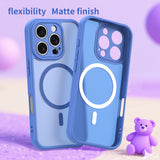 Husa de protectie Techsuit HaloFrost II MagSafe compatibil cu iPhone 16 Pro, Albastru Cer
