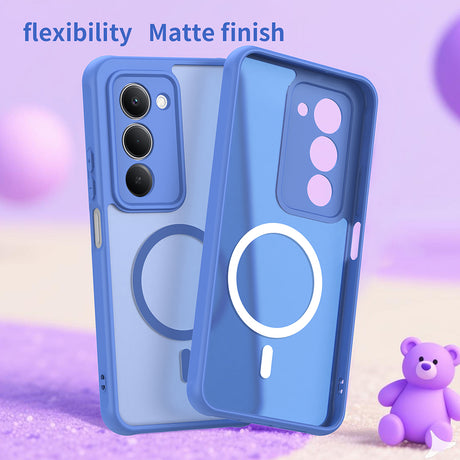 Husa de protectie Techsuit HaloFrost II MagSafe compatibil cu Xiaomi Redmi 15 4G / Redmi 15 5G, Albastru Cer