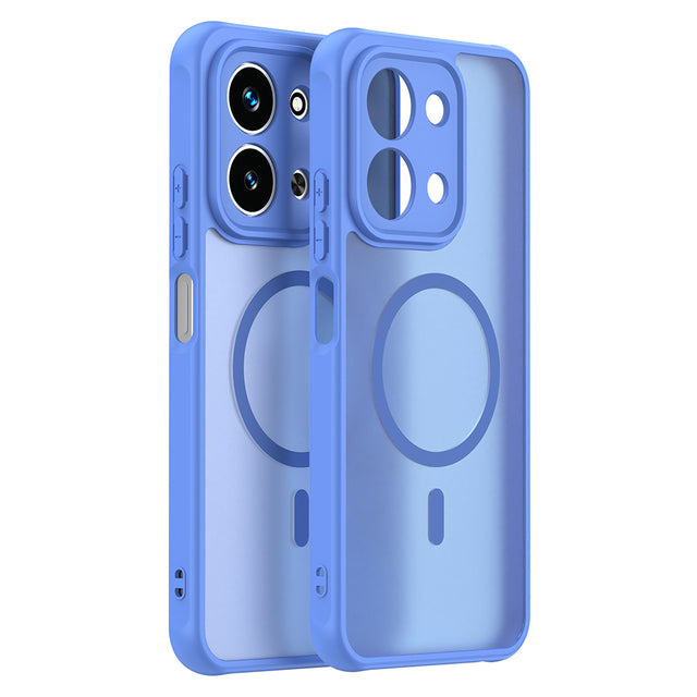 Husa de protectie Techsuit HaloFrost II MagSafe compatibil cu Xiaomi Redmi 15C 4G / Redmi 15C 5G, Albastru Cer