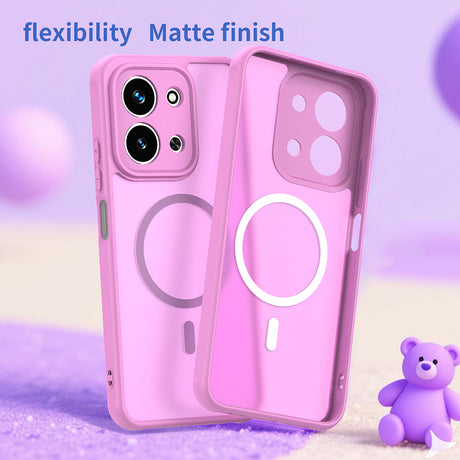 Husa de protectie Techsuit HaloFrost II MagSafe compatibil cu Xiaomi Redmi 15C 4G / Redmi 15C 5G, Roz