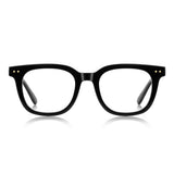 Techsuit Anti-Blue Light Glasses Reflex PC (2229), for Men, Round, TR90&Metal Frame, AC Lens, Negru