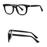 Techsuit Anti-Blue Light Glasses Reflex PC (2229), for Men, Round, TR90&Metal Frame, AC Lens, Negru