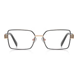 Techsuit Anti-Blue Light Glasses Reflex PC (3160), for Women, Rectangle, Metal Frame, AC Lens, Negru