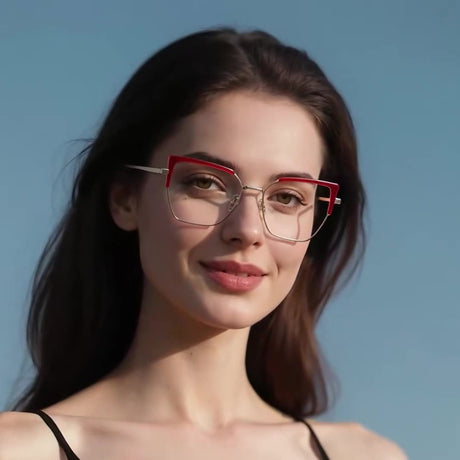 Techsuit Anti-Blue Light Glasses Reflex PC (3156) női cat eye szemüveg