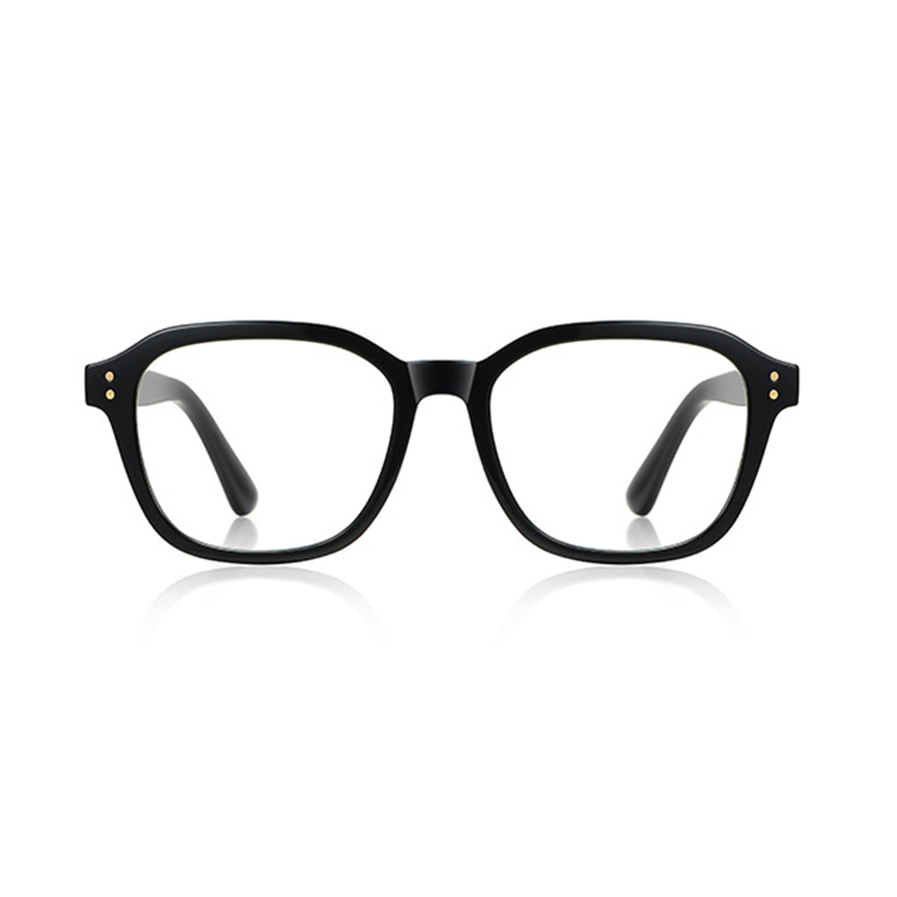 Techsuit Anti-Blue Light Glasses Reflex PC (2227), for Men, Round, TR90&Metal Frame, AC Lens, Negru