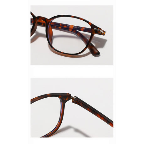 Techsuit Anti-Blue Light Glasses Reflex PC (6635), Unisex, Round, TR90 Frame, AC Lens, Negru