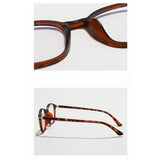 Techsuit Anti-Blue Light Glasses Reflex PC (6635), Unisex, Round, TR90 Frame, AC Lens, Light Brown