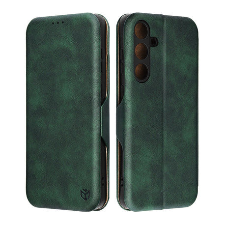 Husa de protectie Techsuit Safe Wallet Plus compatibil cu Samsung Galaxy S25 FE, Verde