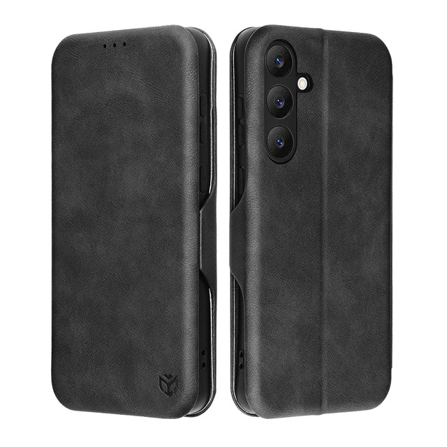 Husa de protectie Techsuit Safe Wallet Plus compatibil cu Samsung Galaxy S25 FE, Negru