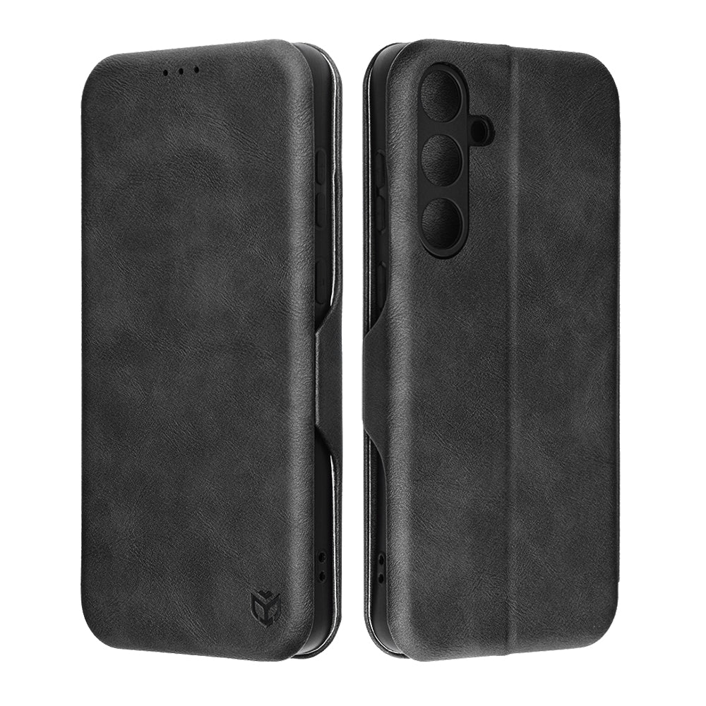 Husa de protectie Techsuit Safe Wallet Plus compatibil cu Samsung Galaxy S25 FE, Negru