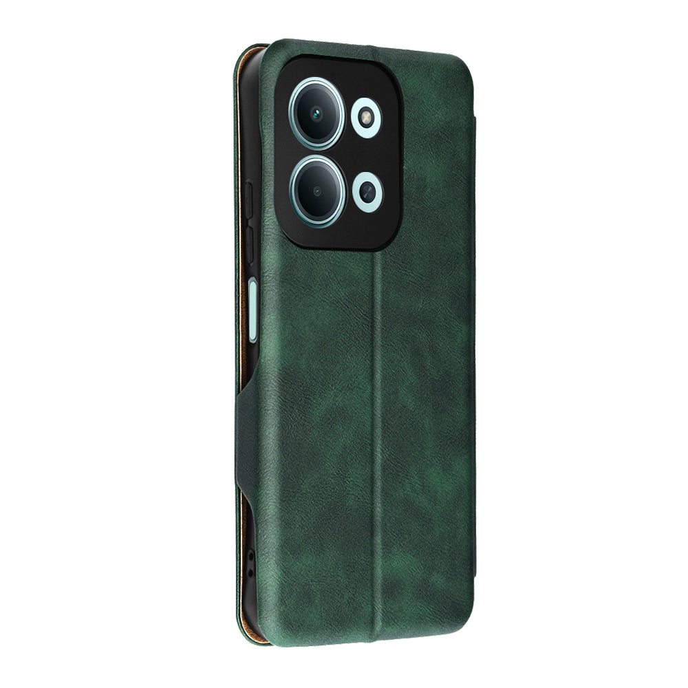 Husa de protectie Techsuit Safe Wallet Plus compatibil cu Xiaomi Redmi 15C 4G / Redmi 15C 5G, Verde