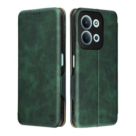 Husa de protectie Techsuit Safe Wallet Plus compatibil cu Xiaomi Redmi 15C 4G / Redmi 15C 5G, Verde