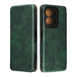 Husa de protectie Techsuit Safe Wallet Plus compatibil cu Xiaomi Redmi 15C 4G / Redmi 15C 5G, Verde