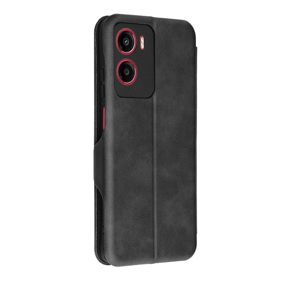 Husa de protectie Techsuit Safe Wallet Plus compatibil cu Motorola Moto G05 / E15, Negru