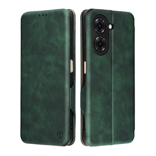 Husa de protectie Techsuit Safe Wallet Plus compatibil cu Xiaomi Redmi A5 4G (Standard), Verde