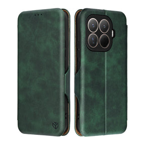 Husa de protectie Techsuit Safe Wallet Plus compatibil cu Xiaomi 15T Pro, Verde