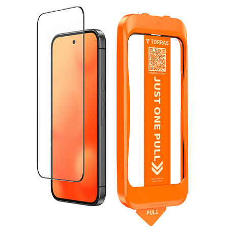 Folie de protectie Torras GlassGo Install Master compatibil cu iPhone 16 Pro / iPhone 17, Negru