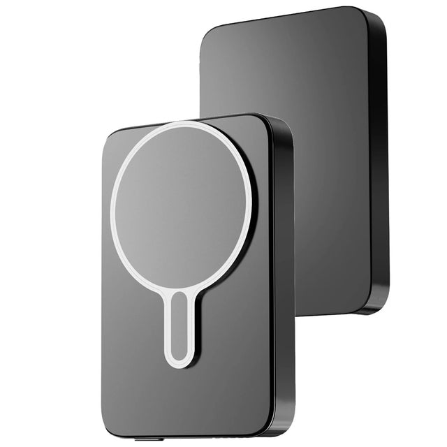 Baterie externa 3mk MagSnap Go, MagSafe/Qi Technology, 20W, Type-C, 10000mAh, Gri