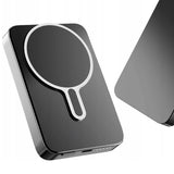 Baterie externa 3mk MagSnap Go, MagSafe/Qi Technology, 20W, Type-C, 10000mAh, Gri