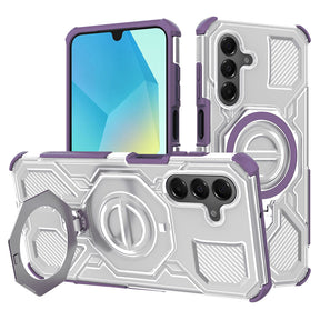 Husa de protectie Techsuit Carbon Shield PRO compatibil cu Samsung Galaxy A16 4G / A16 5G, Mov Transparent