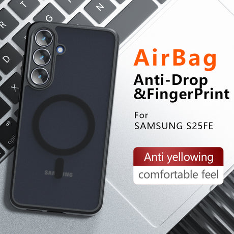 Husa de protectie Techsuit PureFrost MagSafe compatibil cu Samsung Galaxy S25 FE, Negru Mat