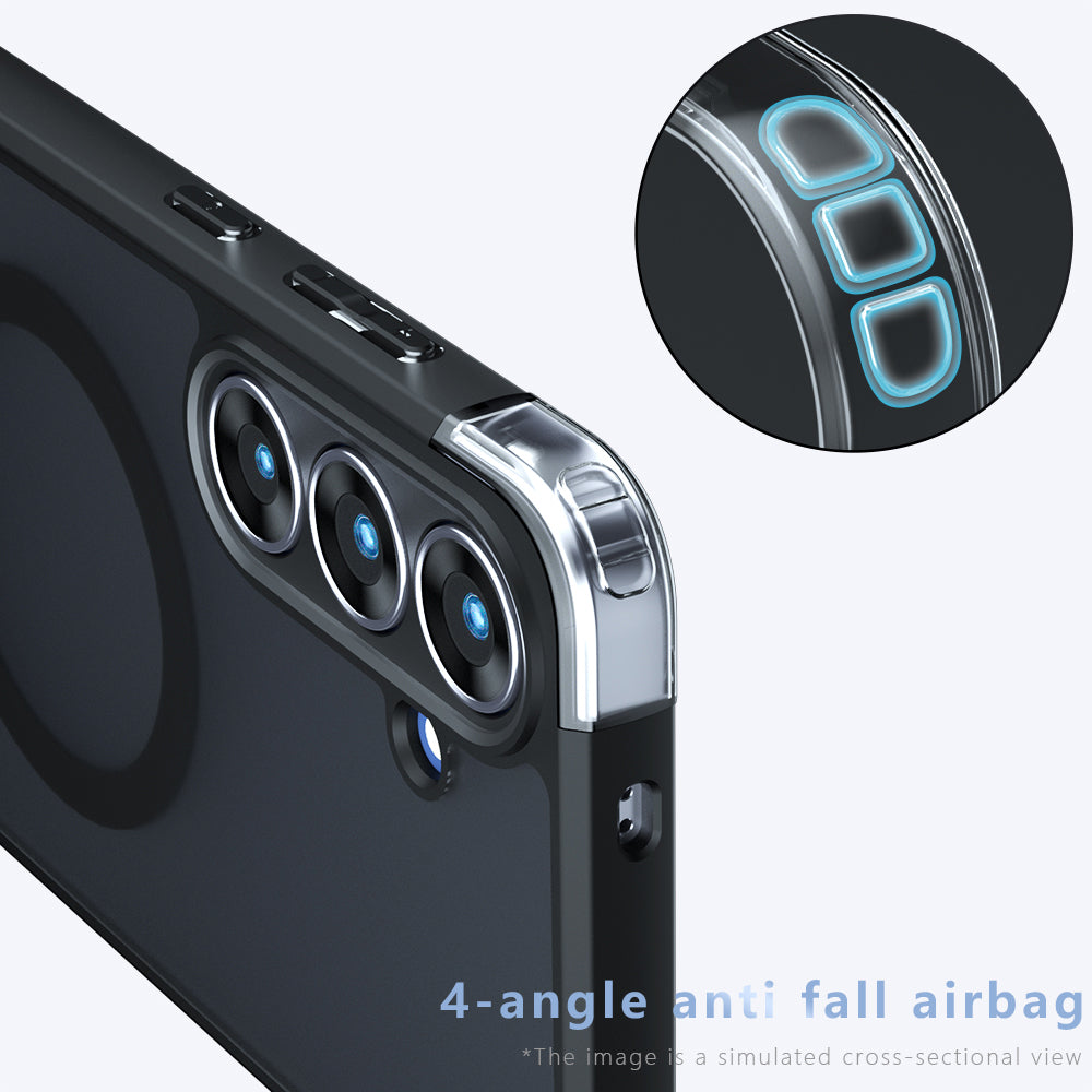 Husa de protectie Techsuit PureFrost MagSafe compatibil cu Samsung Galaxy A07 4G, Negru Mat