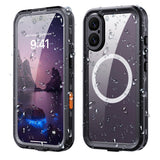 Husa de protectie ShellBox Waterproof IP68 compatibil cu iPhone 17, Negru