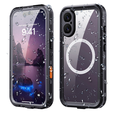 Husa de protectie ShellBox Waterproof IP68 compatibil cu iPhone 17, Negru