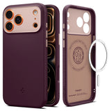 Husa de protectie Spigen Caseology Nano Pop MagSafe (ACS10261) compatibil cu iPhone 17 Pro Max, Burgundy Bean
